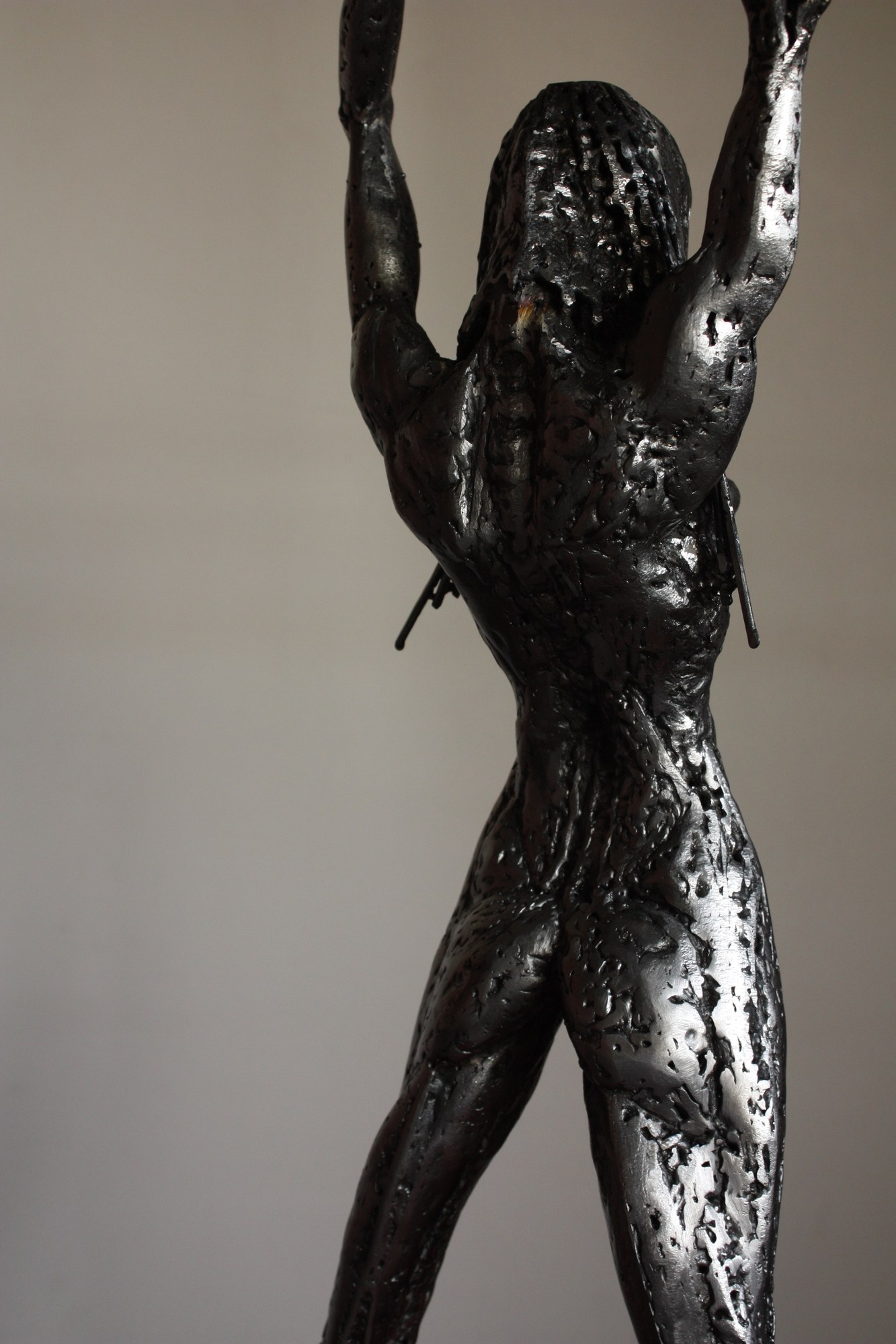 Freya's Will — Detay — forged metal sculpture