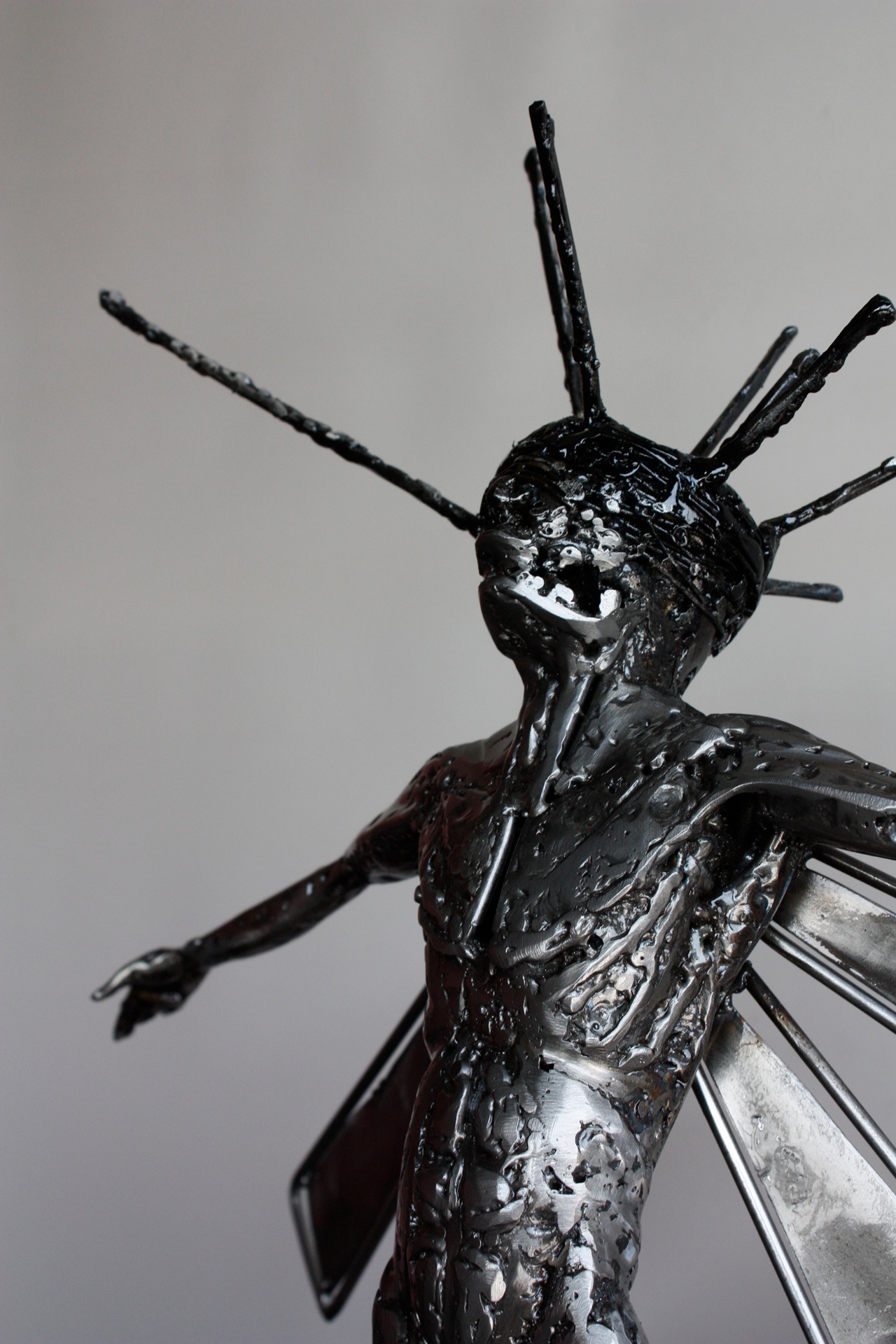Phoenix — Tepe — forged metal sculpture